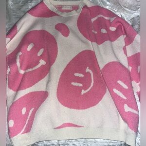 Altered state Sweatshirt Pink smiley face